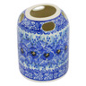 Polish Pottery Toothbrush Holder 4&quot; Deep Winter UNIKAT