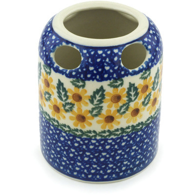 Polish Pottery Toothbrush Holder 4&quot;
