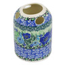 Polish Pottery Toothbrush Holder 4&quot; Moody Blues UNIKAT