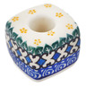 Polish Pottery Toothbrush Stand 2&quot; Blue Bonnets UNIKAT