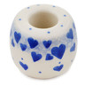 Polish Pottery Toothbrush Stand 2&quot; Cobalt Love