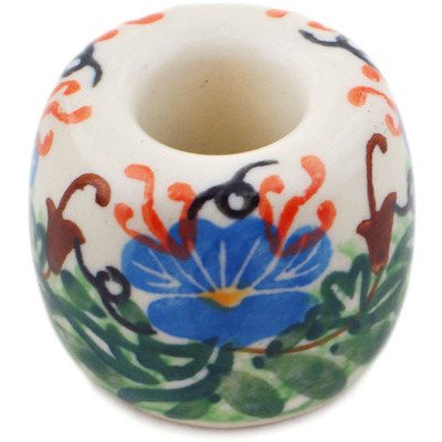 Polish Pottery Toothbrush Stand 2&quot; Pensamiento UNIKAT