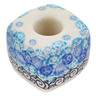 Polish Pottery Toothbrush Stand 2&quot; Shades Of Blue UNIKAT