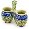 Polish Pottery Toothpick Holder 3&quot; Grecian Sea