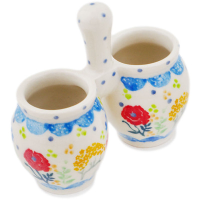 Polish Pottery Toothpick Holder 3&quot; Sunday Morning UNIKAT