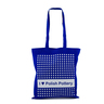 Textile Tote Shopping Bag 16 by 15in / Handle Drop: 13in Blue Eyed Peacock