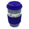 Polish Pottery Travel Coffee Mug Sweet Dreams