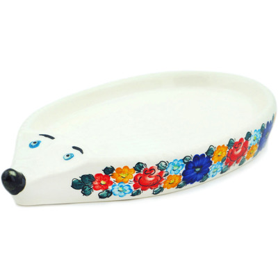 faience Tray 10&quot; Little Flower Patch