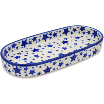 Polish Pottery Tray 8&quot; Starlight