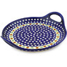 Polish Pottery Tray with Handles 13&quot; Mosquito
