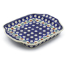 Polish Pottery Tray with Handles 8&quot; Mosquito