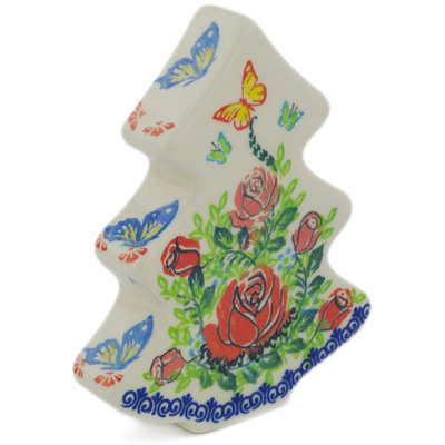 Polish Pottery Tree Figurine 5&quot; UNIKAT
