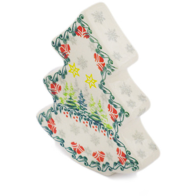 Polish Pottery Tree Figurine 5&quot; UNIKAT