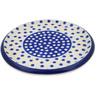 Polish Pottery trivet, hot plate Dot Around UNIKAT