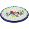 Polish Pottery trivet, hot plate Robin &amp; Wren UNIKAT