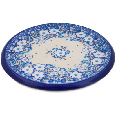 Polish Pottery trivet, hot plate Sky Full Of Flowers UNIKAT
