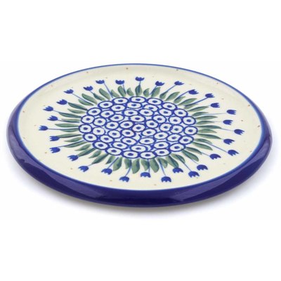 Polish Pottery trivet, hot plate Water Tulip