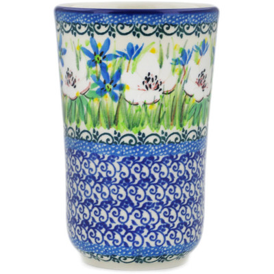 Polish Pottery Tumbler 15 oz Spring Morning UNIKAT