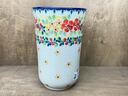 Polish Pottery Tumbler 15 oz Summer Blossoms
