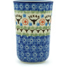 Polish Pottery Tumbler 15 oz Texas Longhorns