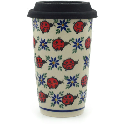 Polish Pottery Tumbler 16 oz