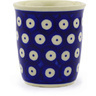 Polish Pottery Tumbler 3 oz Peacock Eyes
