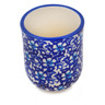 Polish Pottery Tumbler 5 oz Flowers On The Lake