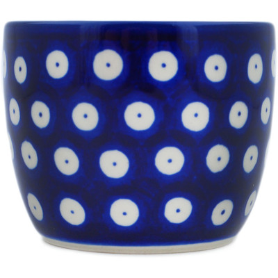 Polish Pottery Tumbler 6 oz Blue Eyes