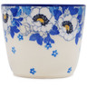 Polish Pottery Tumbler 6 oz Blue Spring