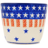 Polish Pottery Tumbler 6 oz Classic Americana