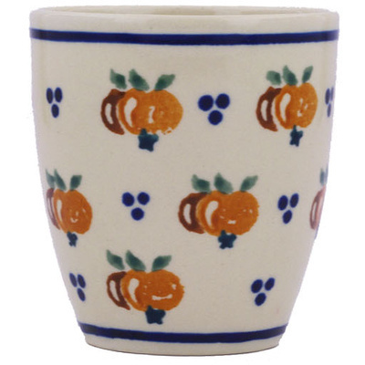 Polish Pottery Tumbler 6 oz Country Apple