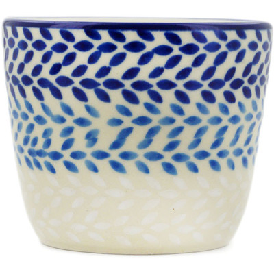 Polish Pottery Tumbler 6 oz Half And Half