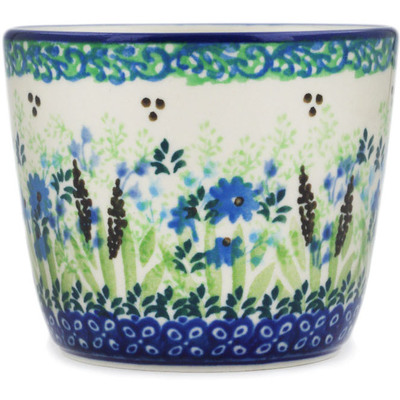 Polish Pottery Tumbler 6 oz Lavender Meadow UNIKAT