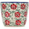 Polish Pottery Tumbler 6 oz Rose Vines UNIKAT