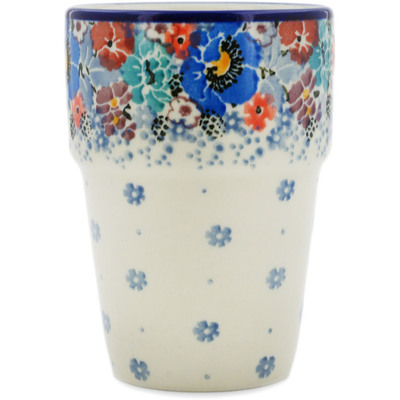 Polish Pottery Tumbler 7 oz Autumn Bunch UNIKAT