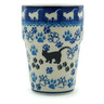 Polish Pottery Tumbler 7 oz Boo Boo Kitty Paws