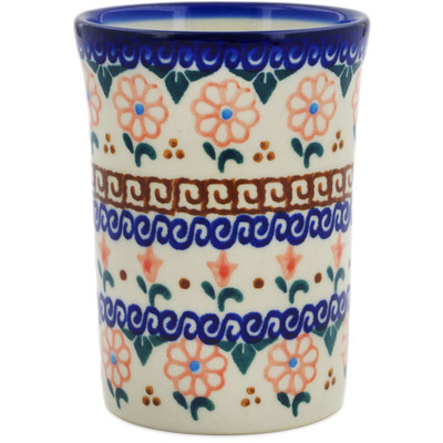 Polish Pottery Tumbler 8 oz Amarillo