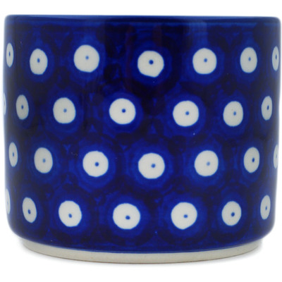Polish Pottery Tumbler 9 oz Blue Eyes