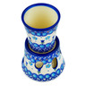 Polish Pottery Tumbler with Heater Blooming Tulips