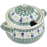 Polish Pottery Tureen 101 oz Green Bubbles