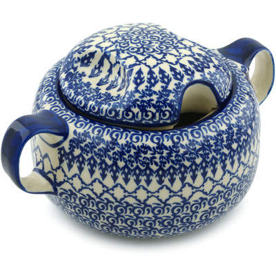 Polish Pottery Tureen 101 oz Winter Blue