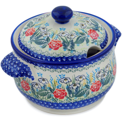 Polish Pottery Tureen 116 oz Fresh Happiness UNIKAT