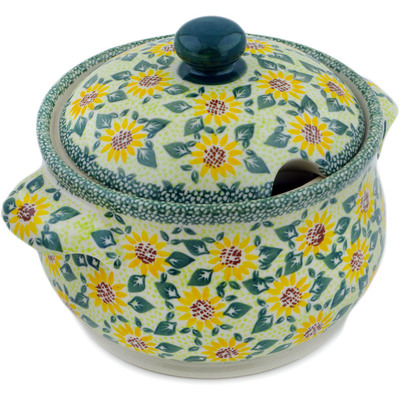 Polish Pottery Tureen 116 oz Sunflower Fields