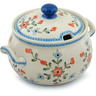 Polish Pottery Tureen 122 oz Cherry Blossoms