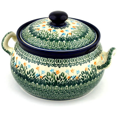 Polish Pottery Tureen 122 oz Dancing Tulips