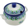 Polish Pottery Tureen 122 oz Green Flora