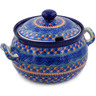Polish Pottery Tureen 122 oz Midnight Tango UNIKAT