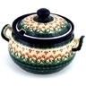 Polish Pottery Tureen 122 oz Peach Spring Daisy