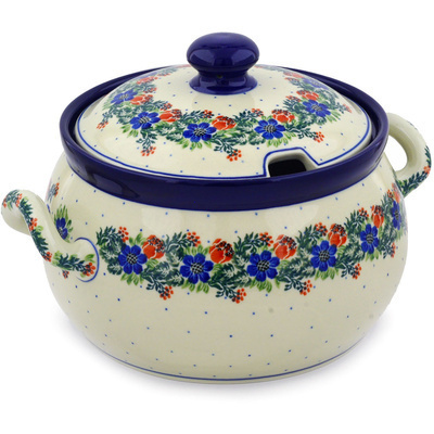 Polish Pottery Tureen 122 oz Polish Wreath