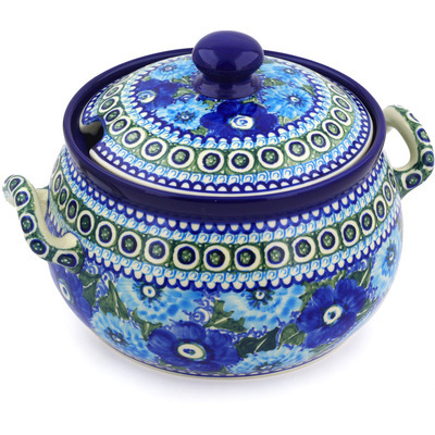 Polish Pottery Tureen 122 oz Powder Puff UNIKAT